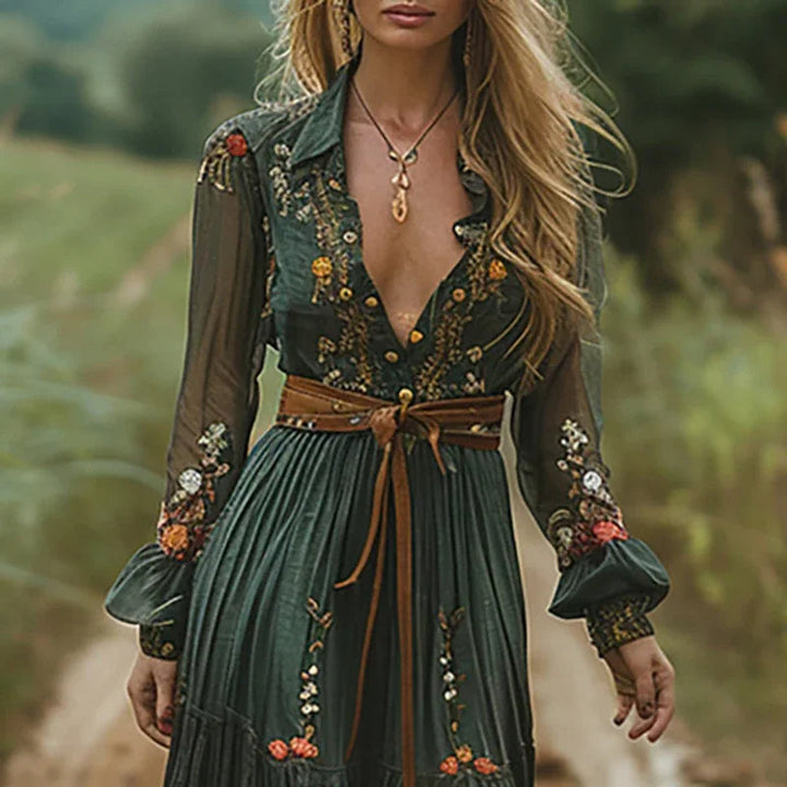 Agnes | Elegant Og Stilfuld Boho Maxikjole - Freya Kobenhavn