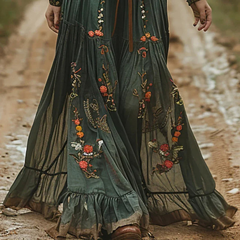 Agnes | Elegant Og Stilfuld Boho Maxikjole - Freya Kobenhavn