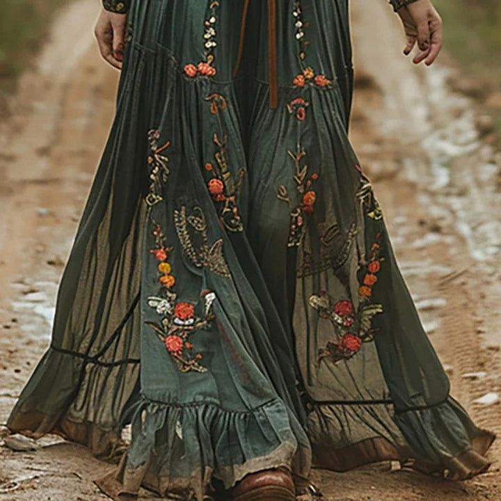 Agnes | Elegant Og Stilfuld Boho Maxikjole - Freya Kobenhavn