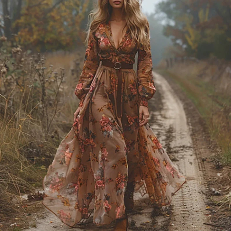 Agnes | Elegant Og Stilfuld Boho Maxikjole - Freya Kobenhavn