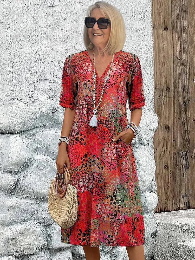 Harper | Livlig Blomstret Kjole - Freya Kobenhavn