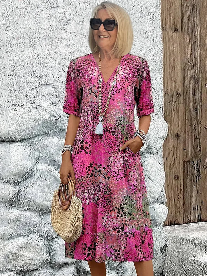 Harper™ | Livlig Blomstret Kjole - Freya Kobenhavn