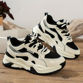 Henriette | Dame Chunky Sneakers med Mesh og Gummisål - Freya Kobenhavn
