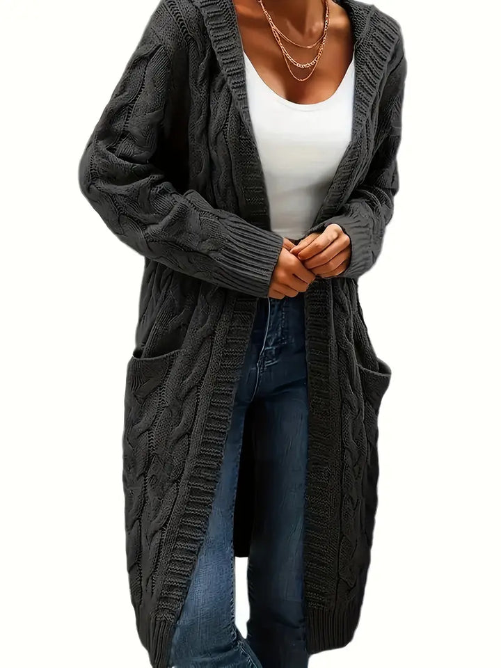 Charline | Women’s Knit Long Sweater with Front Pockets - Freya Kobenhavn