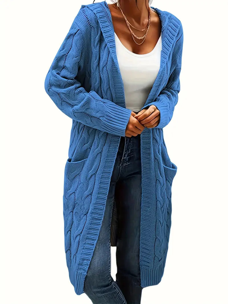 Charline | Women’s Knit Long Sweater with Front Pockets - Freya Kobenhavn