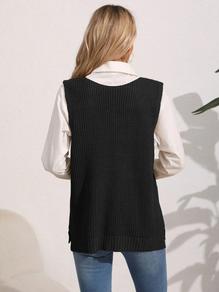 Liva | Vinter Dame Sweatervest med Perledetaljer - Freya Kobenhavn