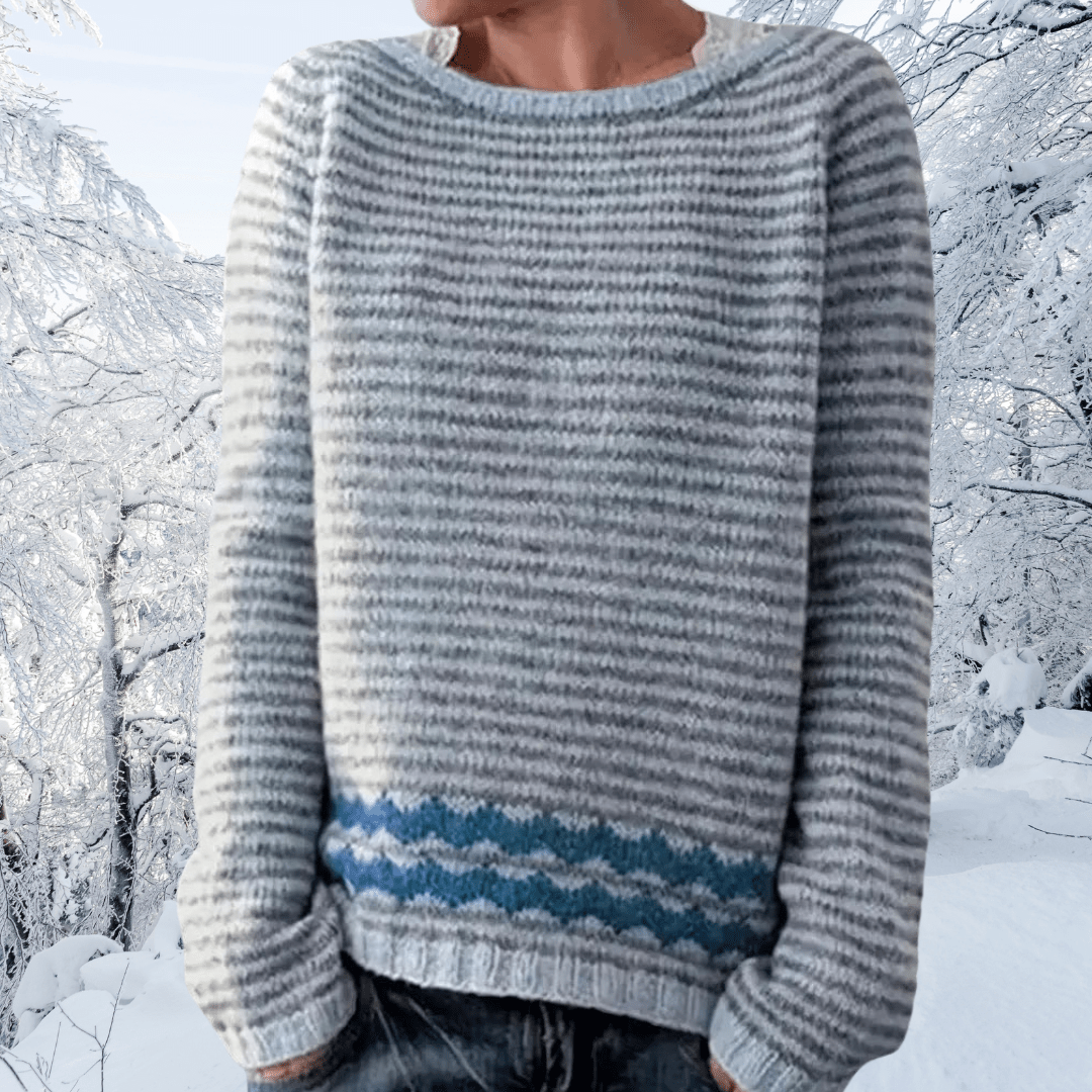 Marianne | Dame Behagelig Stribet Uldsweater - Freya Kobenhavn
