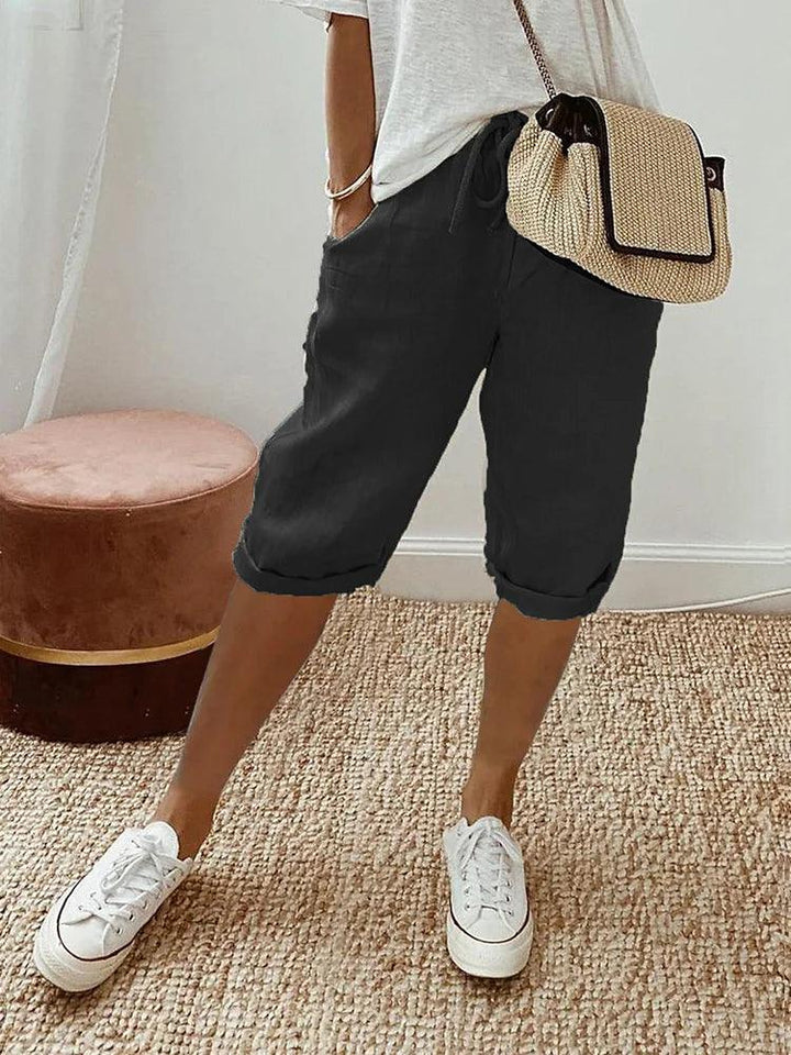 Margit | Casual Capri-bukser med Oprullede Bukseben - Freya Kobenhavn
