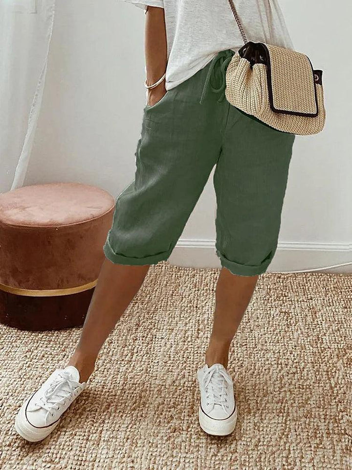 Margit | Casual Capri-bukser med Oprullede Bukseben - Freya Kobenhavn