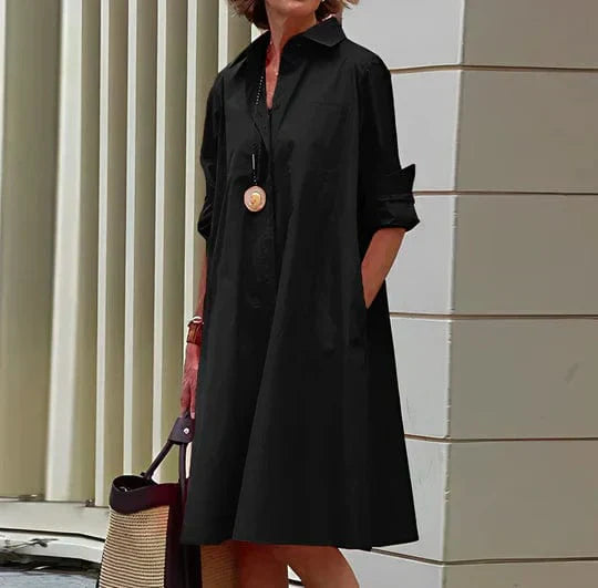 Tindra | Stilfuld og Elegant Skjortekjole - Freya Kobenhavn