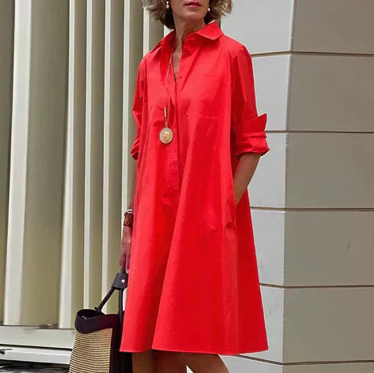 Tindra | Stilfuld og Elegant Skjortekjole - Freya Kobenhavn