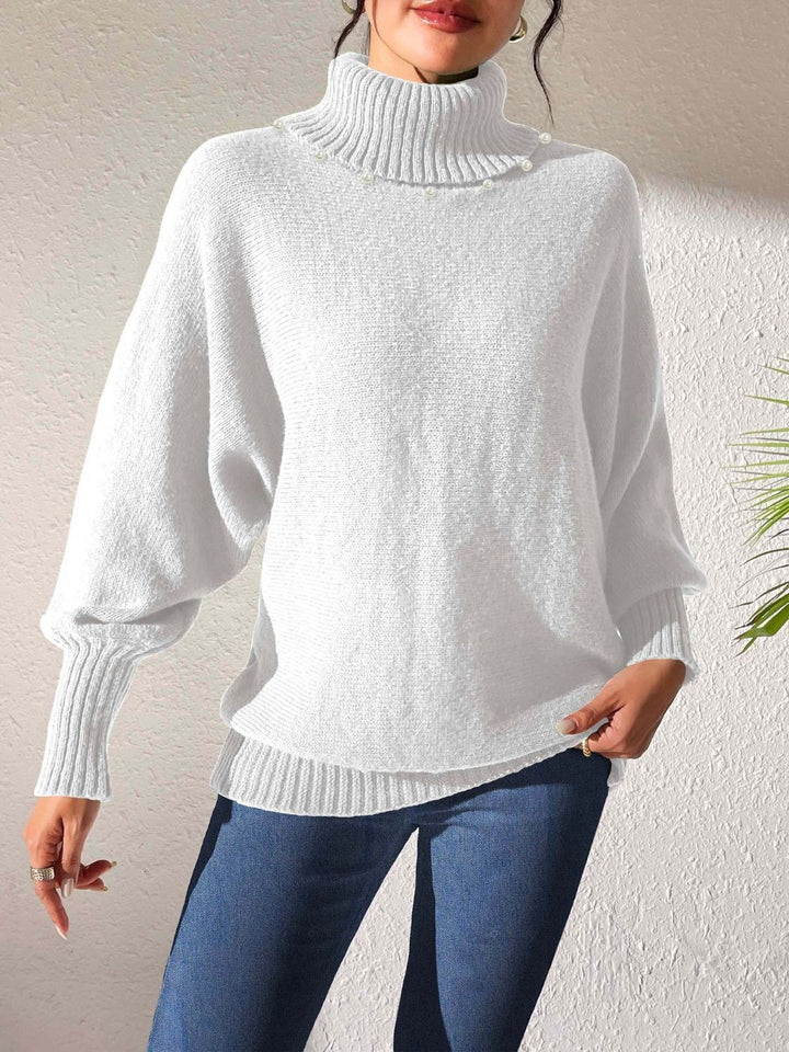Josefine | Dame Vinter Sweater med Perledetaljer - Freya Kobenhavn
