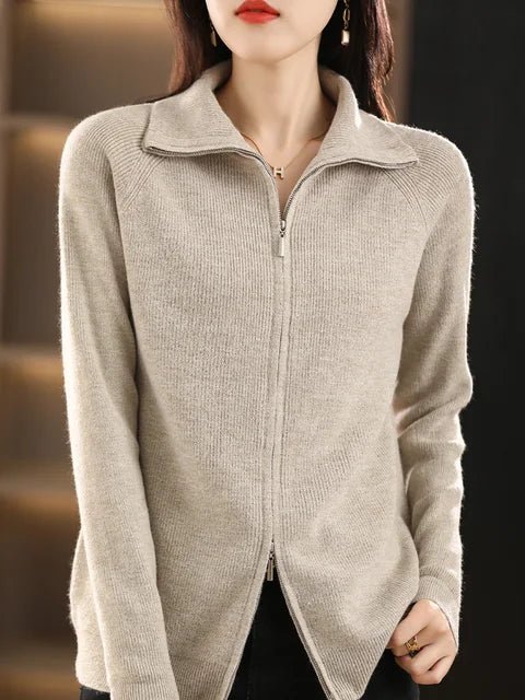Elise | Afslappet vinter-zip-up-sweaterjakke til kvinder - Freya Kobenhavn