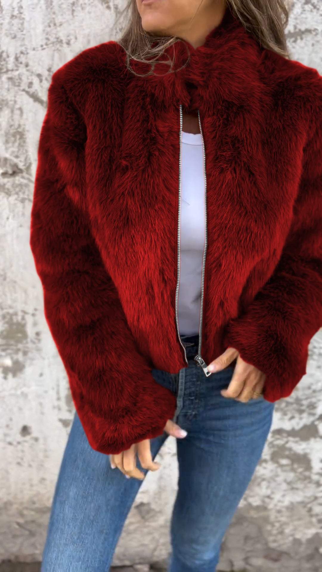 Sarah™ | Faux Fur Jakke - Freya Kobenhavn