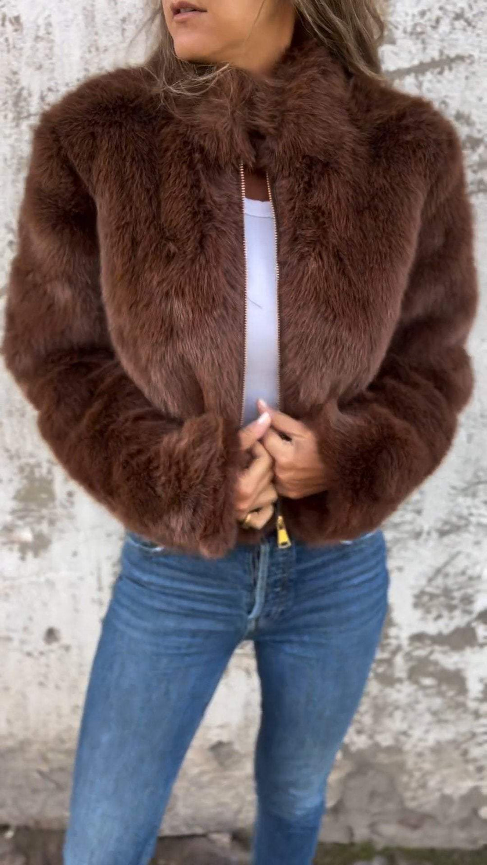 Sarah™ | Faux Fur Jakke - Freya Kobenhavn