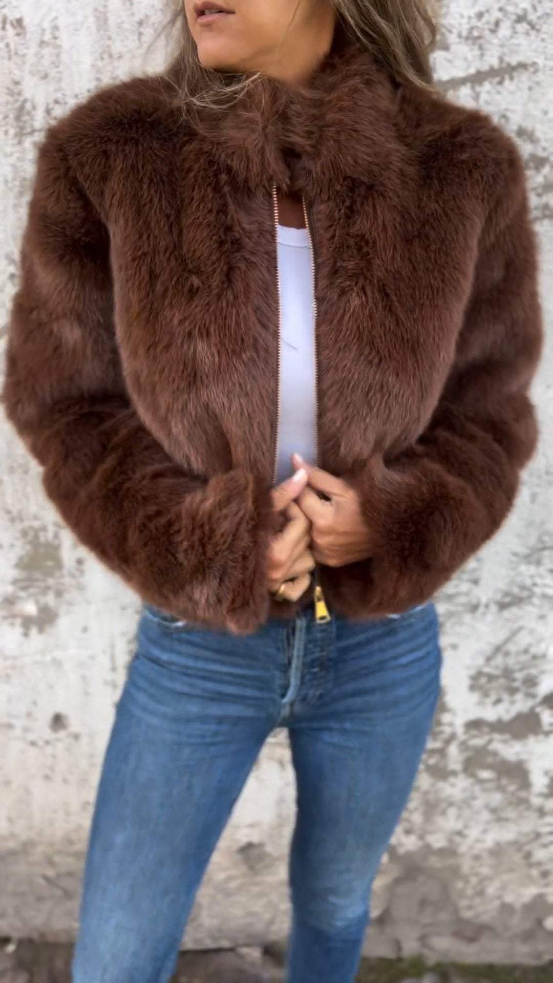 Sarah™ | Faux Fur Jakke - Freya Kobenhavn