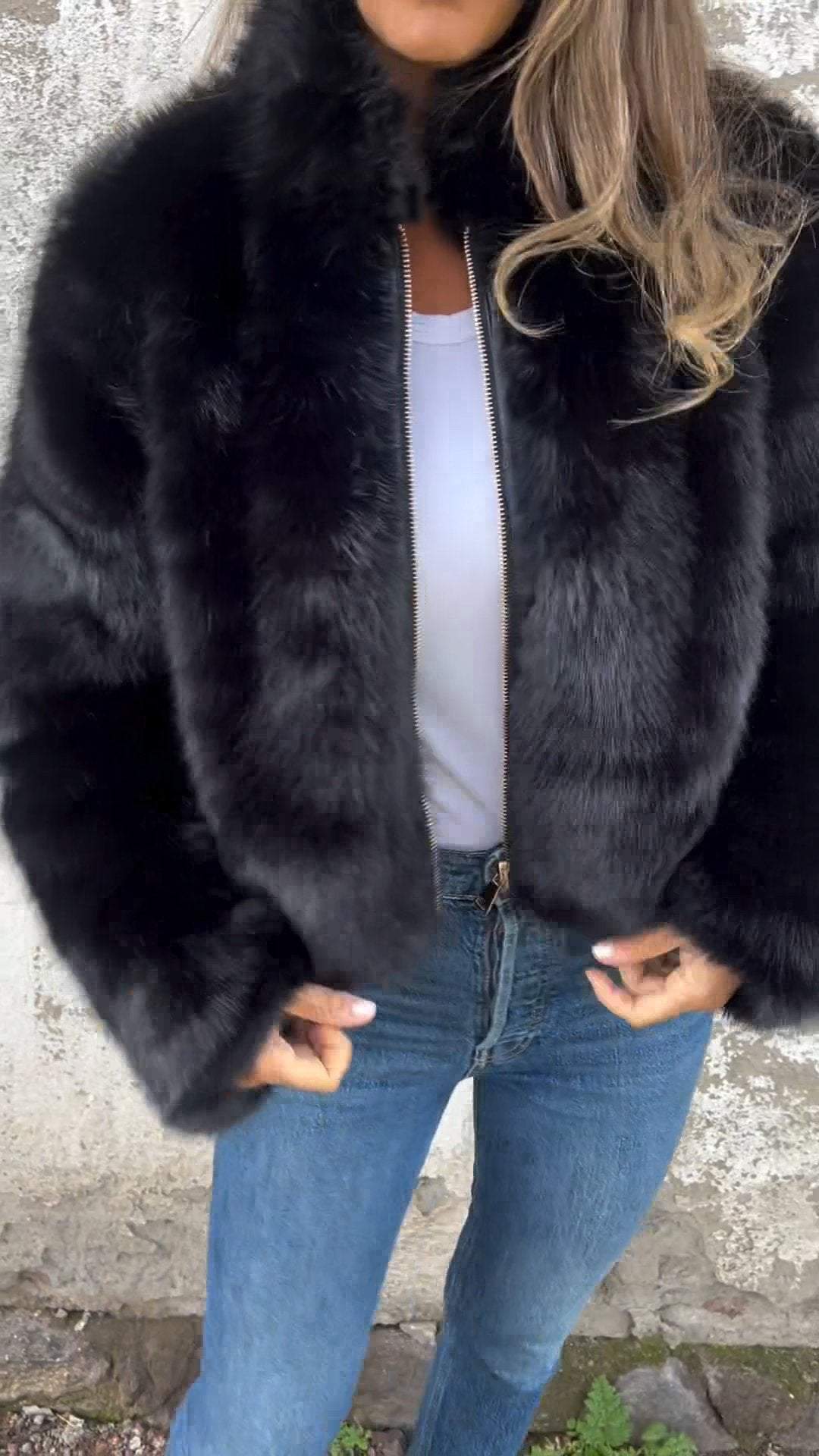 Sarah™ | Faux Fur Jakke - Freya Kobenhavn