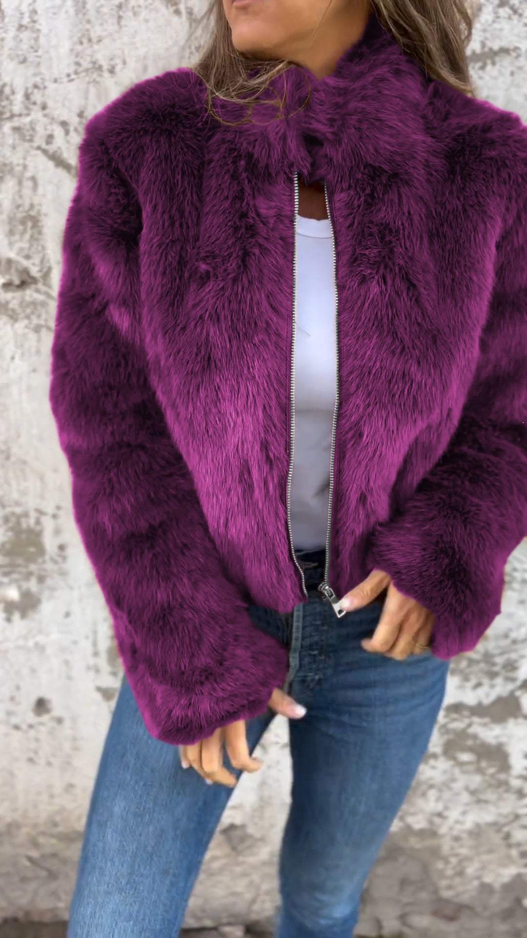 Sarah™ | Faux Fur Jakke - Freya Kobenhavn