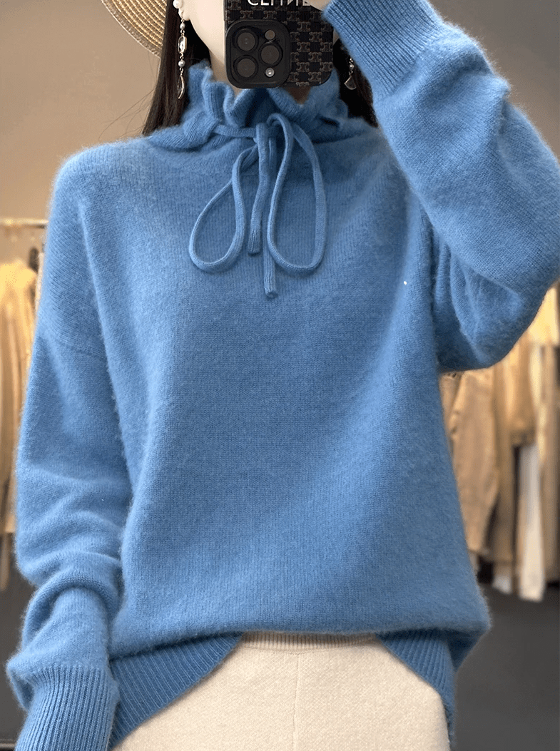 Monika | Dame Behagelig Sweater Med Snøre - Freya Kobenhavn