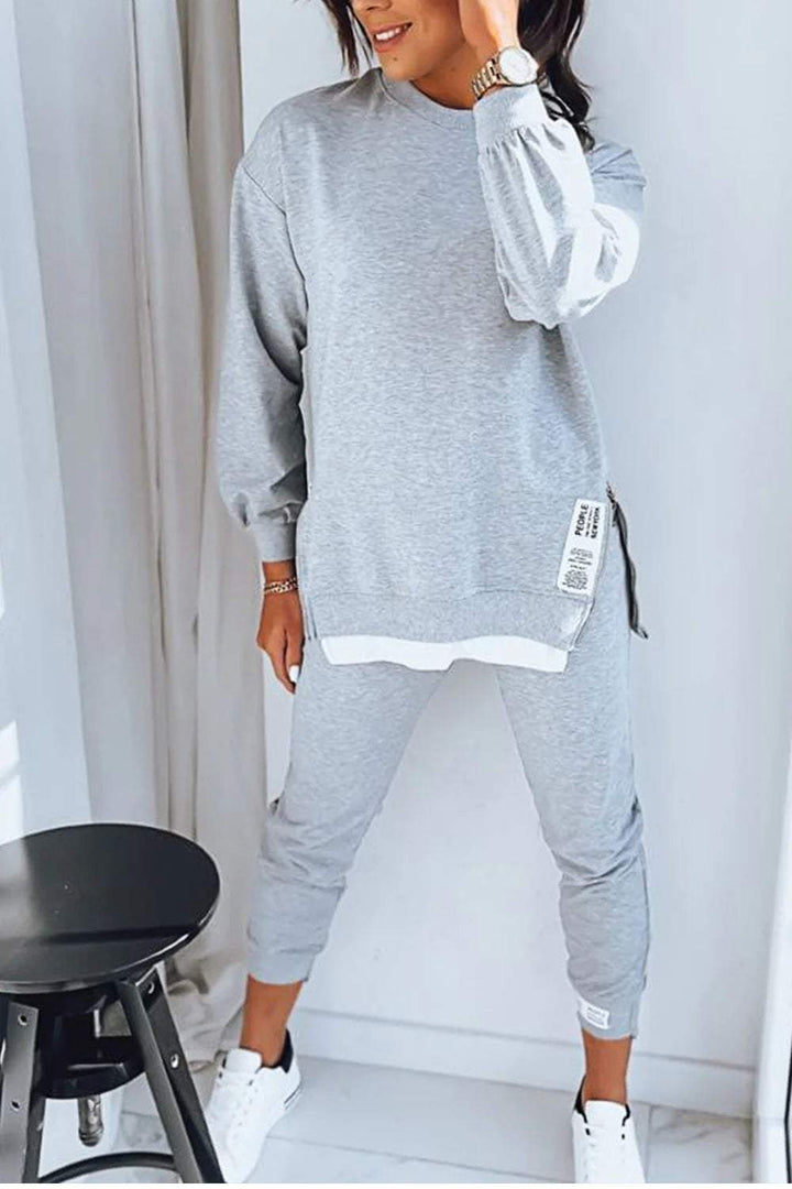 Dorthe | Stilfuldt og Afslappet Sæt med Sweatshirt og Joggingbukser - Freya Kobenhavn