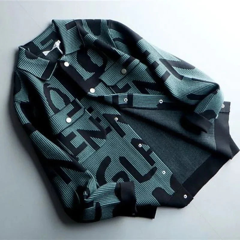 Klaus | Herre Vinterstrikket Overshirt med Trykknapper - Freya Kobenhavn