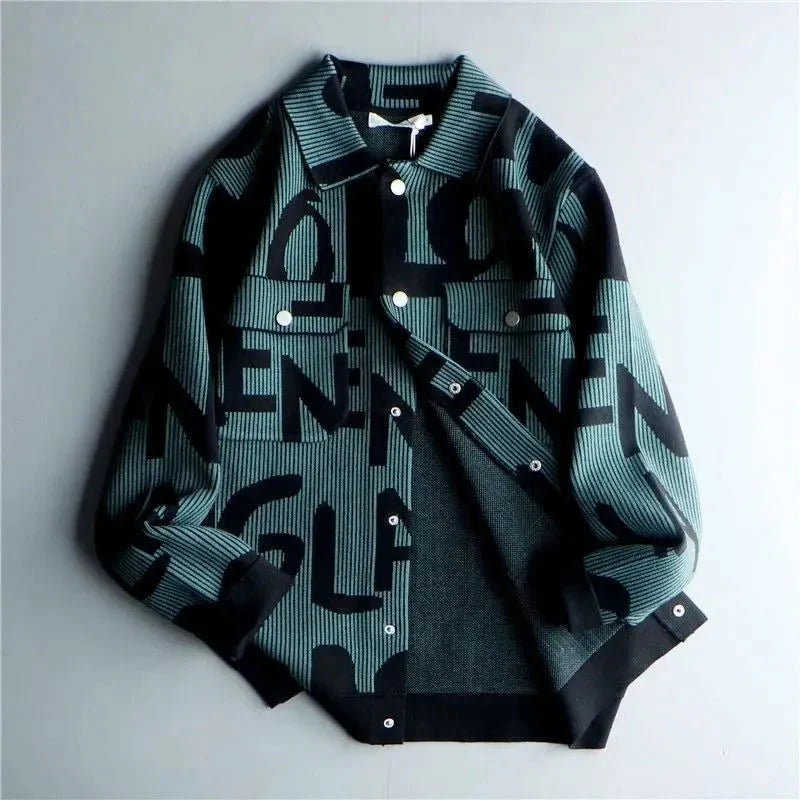 Klaus | Herre Vinterstrikket Overshirt med Trykknapper - Freya Kobenhavn