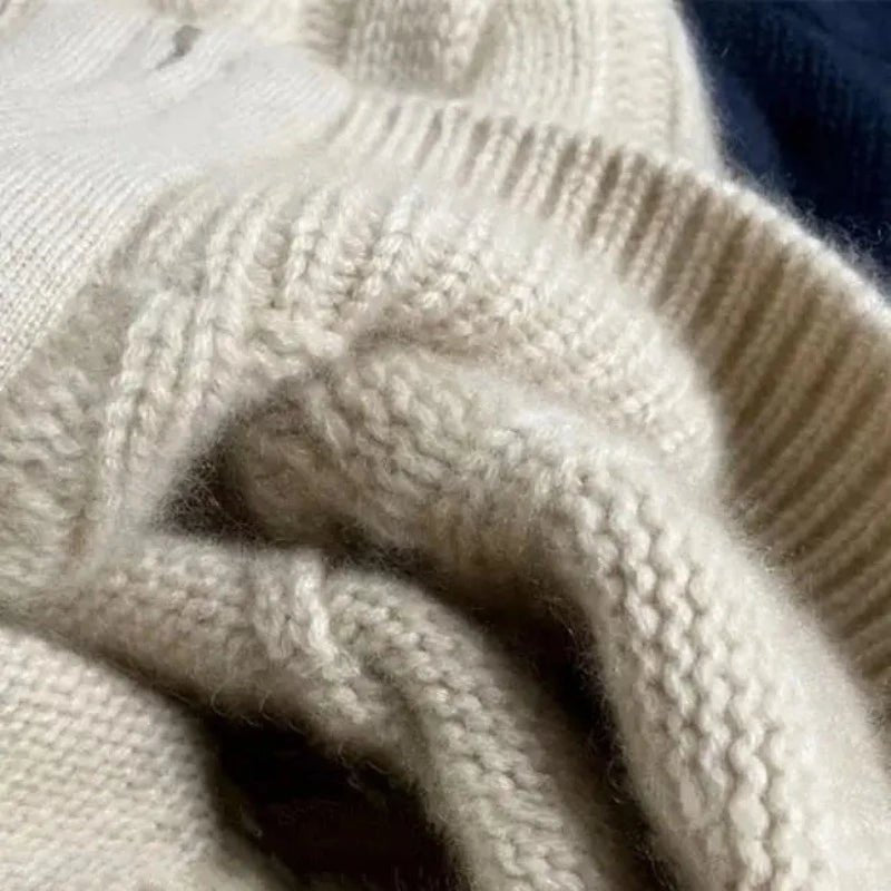 Ditte | Kabelstrikket sweater med lynlås til kvinder - Freya Kobenhavn