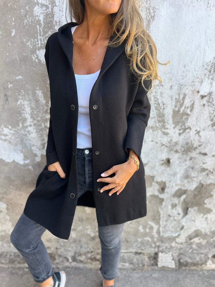 Isabella | Casual Og Stilfuld Lang Hættet Jakke - Freya Kobenhavn