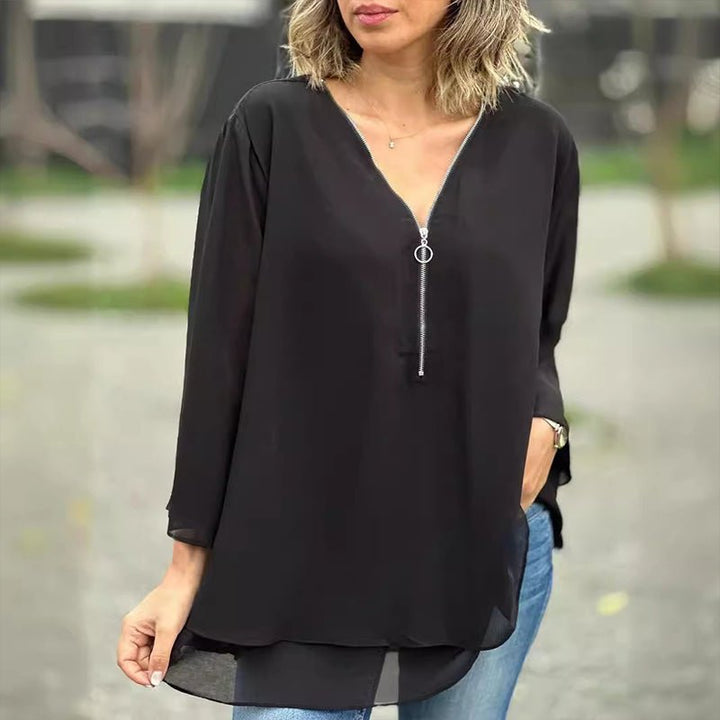 Susie | Stilfuld Løs Bluse