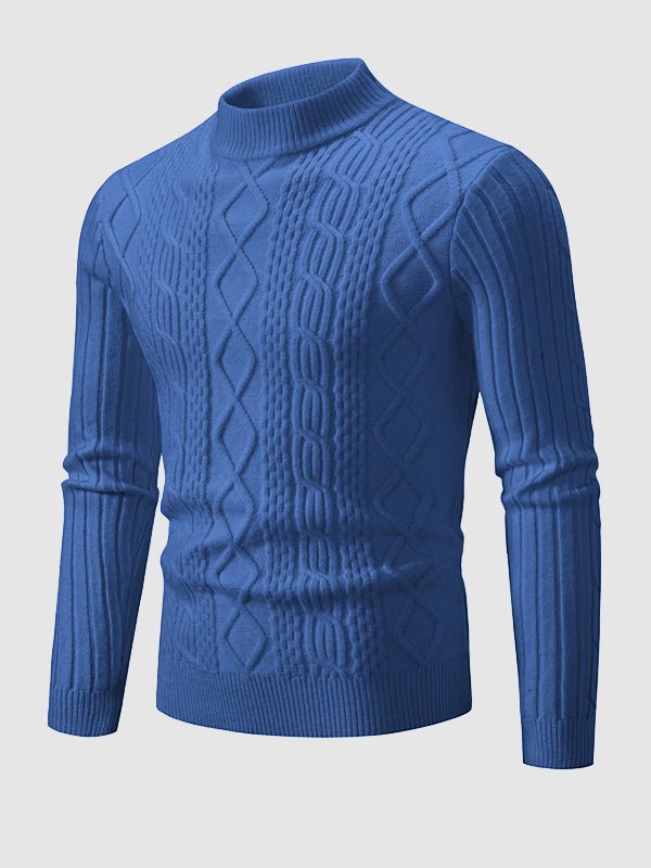 Kristian | Herre Strækbar Vintertrøje med Mock Neck - Freya Kobenhavn