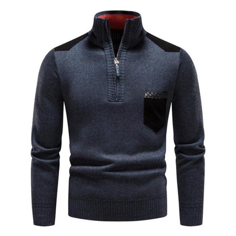 Marcus | Herre Strik Pullover med Lynlås - Freya Kobenhavn