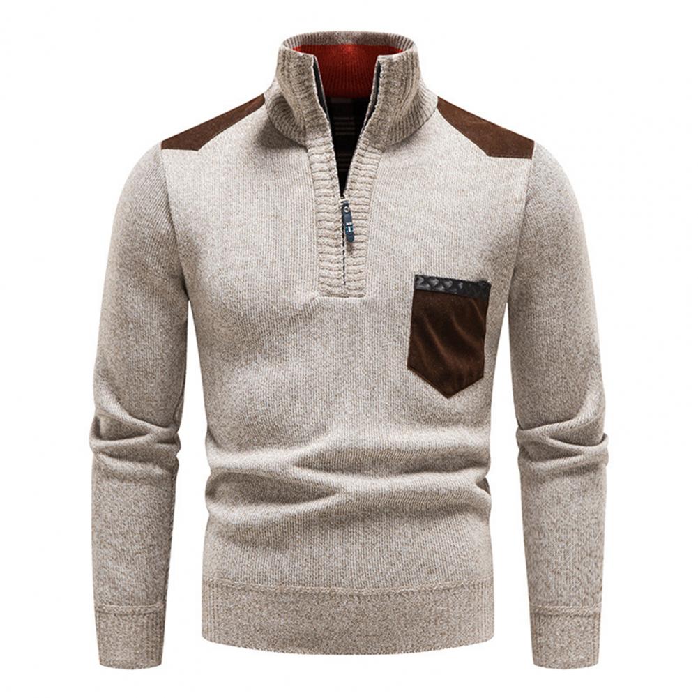 Marcus | Herre Strik Pullover med Lynlås - Freya Kobenhavn