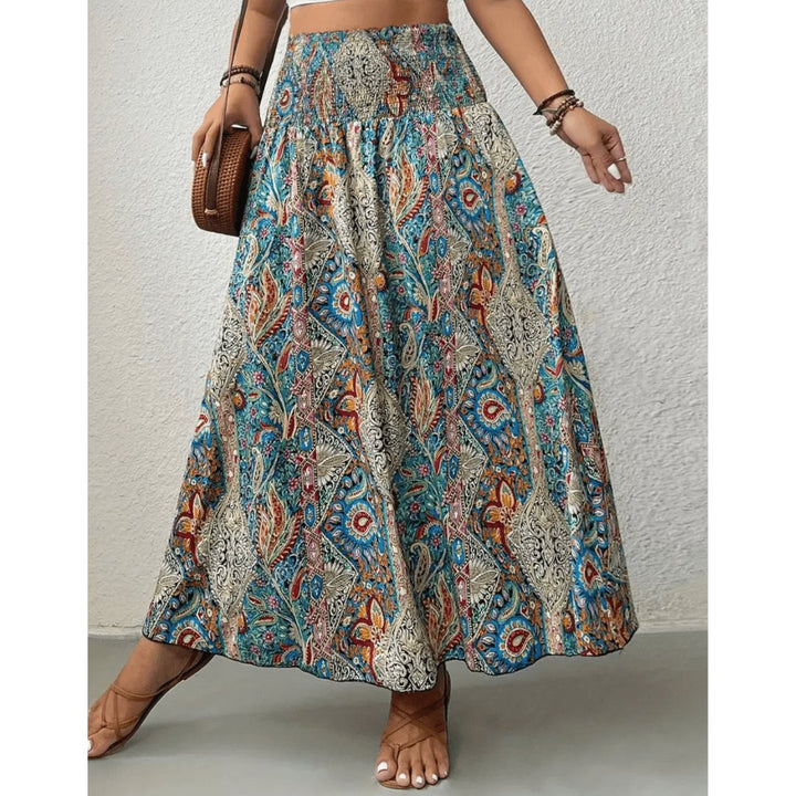 Regitze | Stilfuld Casual Maxi-nederdel med Print - Freya Kobenhavn