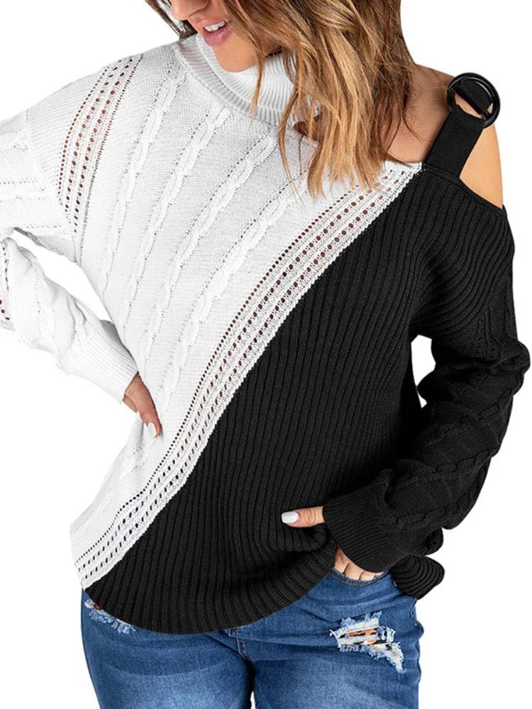 Jonna | Dame Leopardsweater Med Én Skulder - Freya Kobenhavn