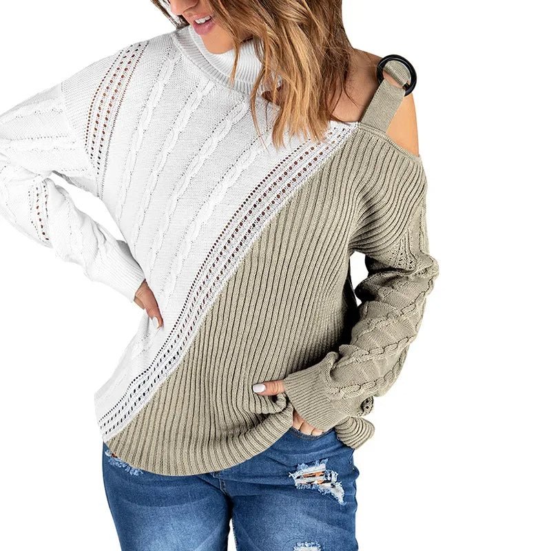 Jonna | Dame Leopardsweater Med Én Skulder - Freya Kobenhavn
