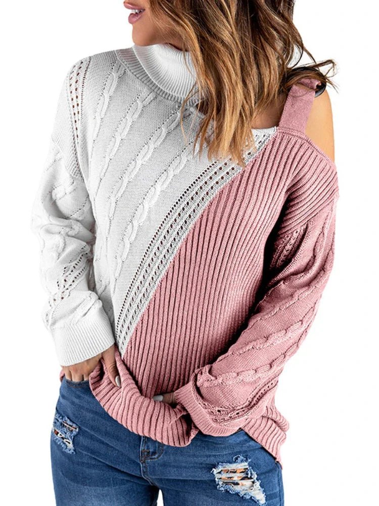 Jonna | Dame Leopardsweater Med Én Skulder - Freya Kobenhavn