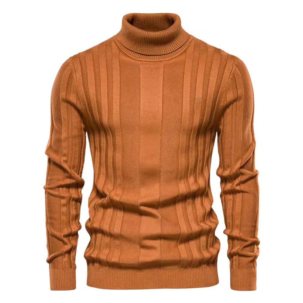 Charles | Rullekravesweater til Herrer med Struktureret Mønster - Freya Kobenhavn