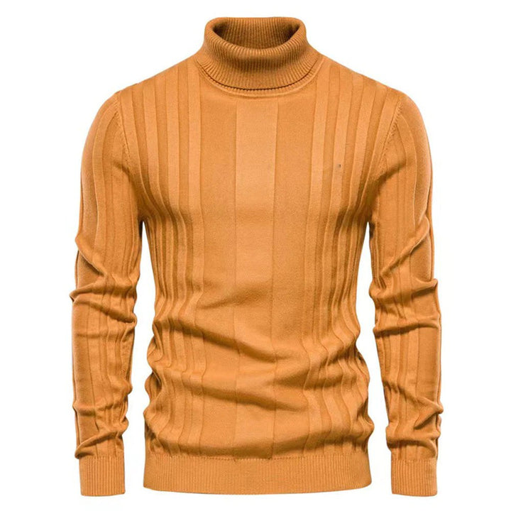 Charles | Rullekravesweater til Herrer med Struktureret Mønster - Freya Kobenhavn