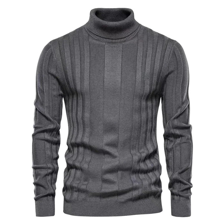Charles | Rullekravesweater til Herrer med Struktureret Mønster - Freya Kobenhavn