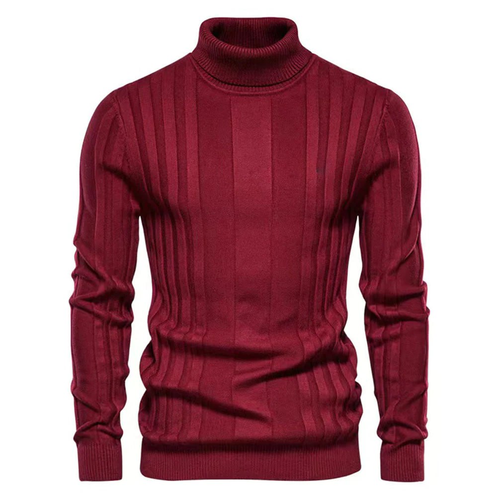 Charles | Rullekravesweater til Herrer med Struktureret Mønster - Freya Kobenhavn