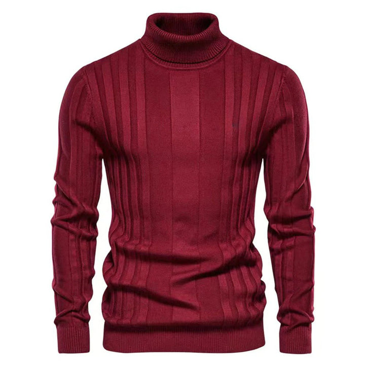Charles | Rullekravesweater til Herrer med Struktureret Mønster - Freya Kobenhavn