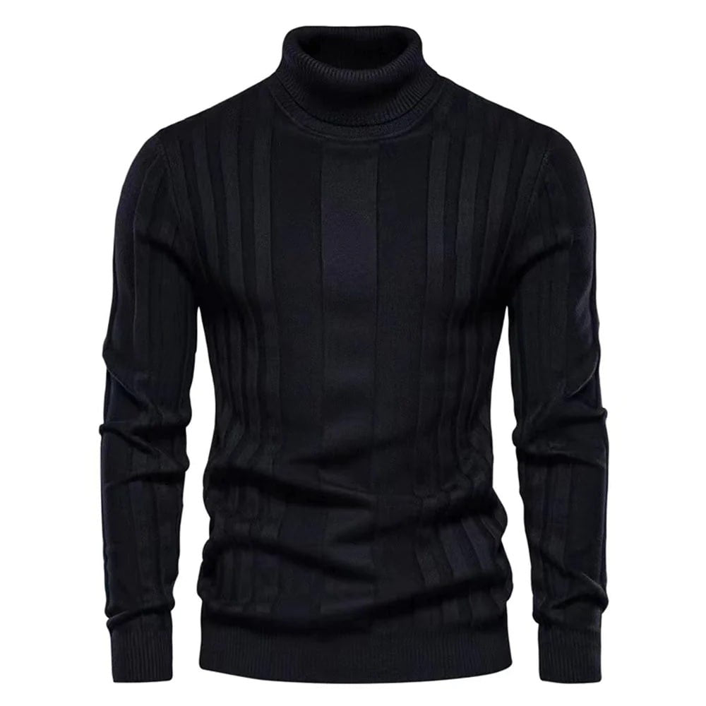 Charles | Rullekravesweater til Herrer med Struktureret Mønster - Freya Kobenhavn