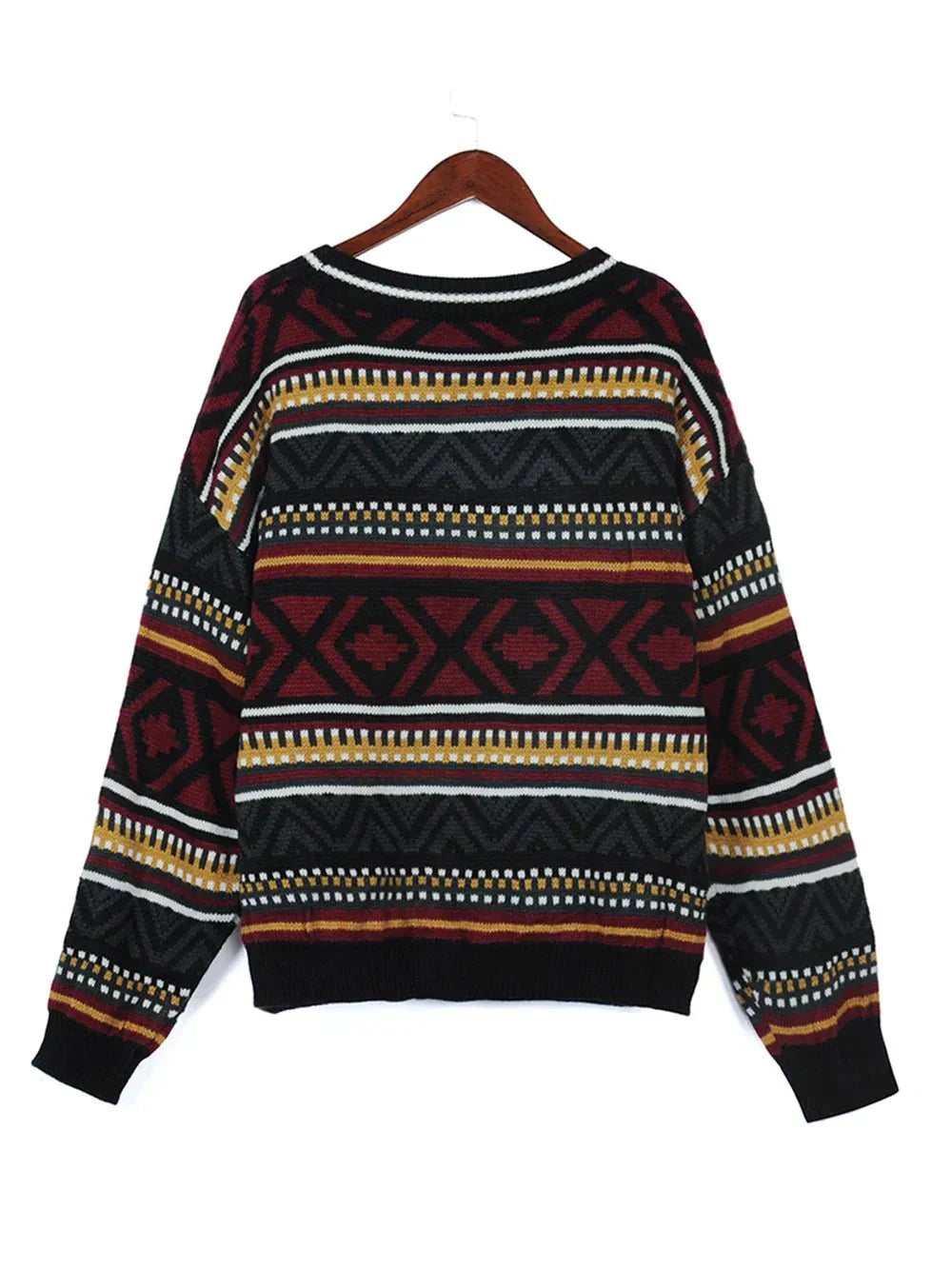 Vilma | Stilfuld Dame Sweater Med Geometrisk Print - Freya Kobenhavn