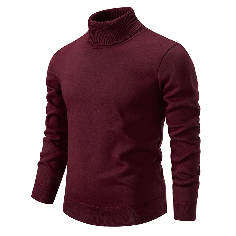 Erland | Herre Vinter Rullekravesweater med Ribstrikket Hals - Freya Kobenhavn