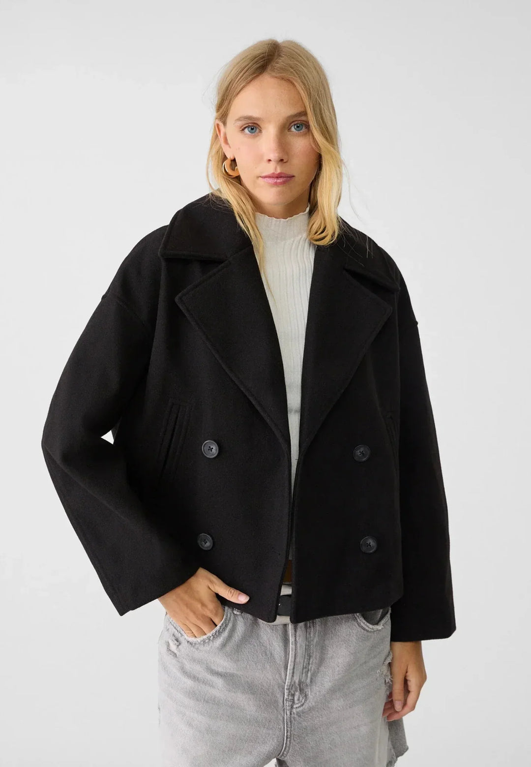 Mimi | Stilfuld Casual Kort Frakke