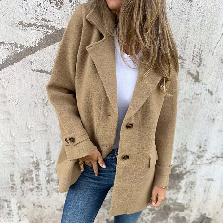 Wilma | Elegant Og Stilfuld Vinterfrakke Med Knapper - Freya Kobenhavn