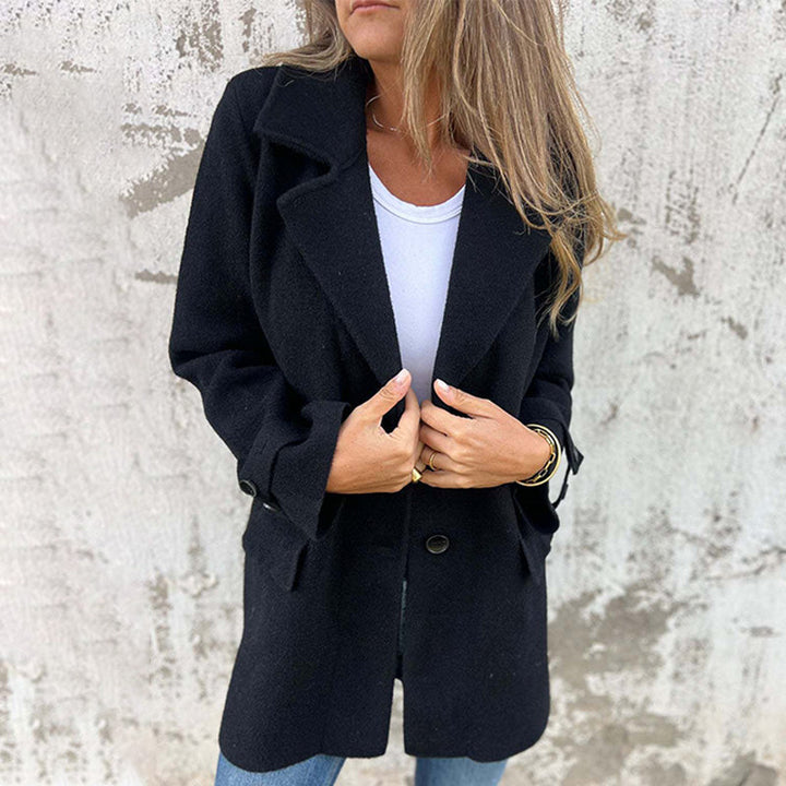 Wilma | Elegant Og Stilfuld Vinterfrakke Med Knapper - Freya Kobenhavn