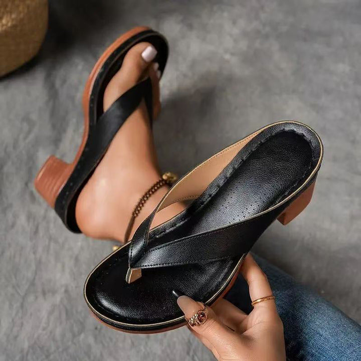 Sophia | Komfortable og Stilfulde Sandaler med Hæl - Freya Kobenhavn