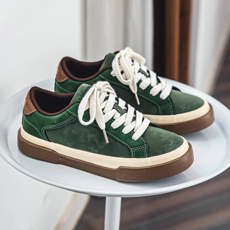 Thorkild | Herre Vintage Vinter Snøresneakers med Gummisål - Freya Kobenhavn