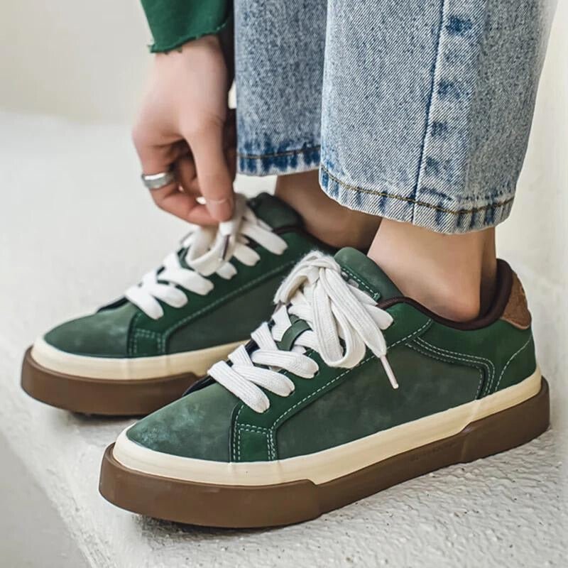 Thorkild | Herre Vintage Vinter Snøresneakers med Gummisål - Freya Kobenhavn